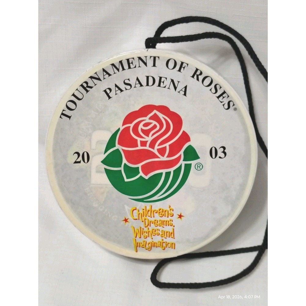 2003 Rose Bowl Parade Souvenir Remo Jingle Drum Memorabilia From Pasadena Ca